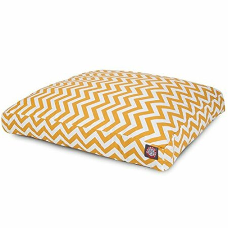 RIVER SOAP CO MajesticPet  29 x 36 in. Zig Zag Rectangle Pet Bed, Yellow MA331142